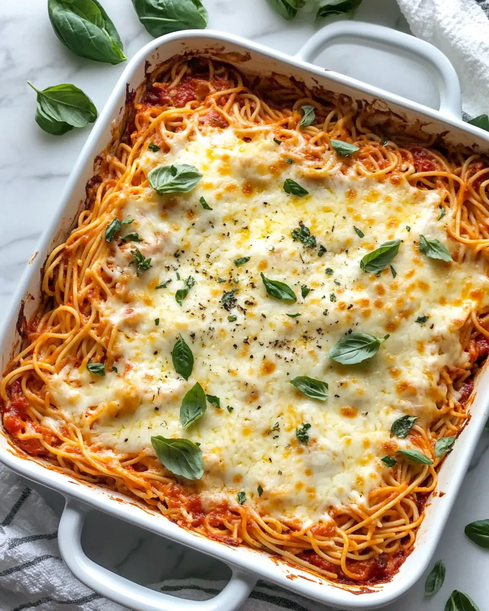 Ingredients for Irresistibly Cheesy: Baked Cream Cheese Spaghetti Casserole Delight