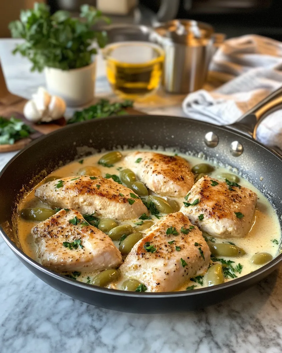 Ingredients for Savor the Flavor: Creamy Pepperoncini Chicken Skillet Delight
