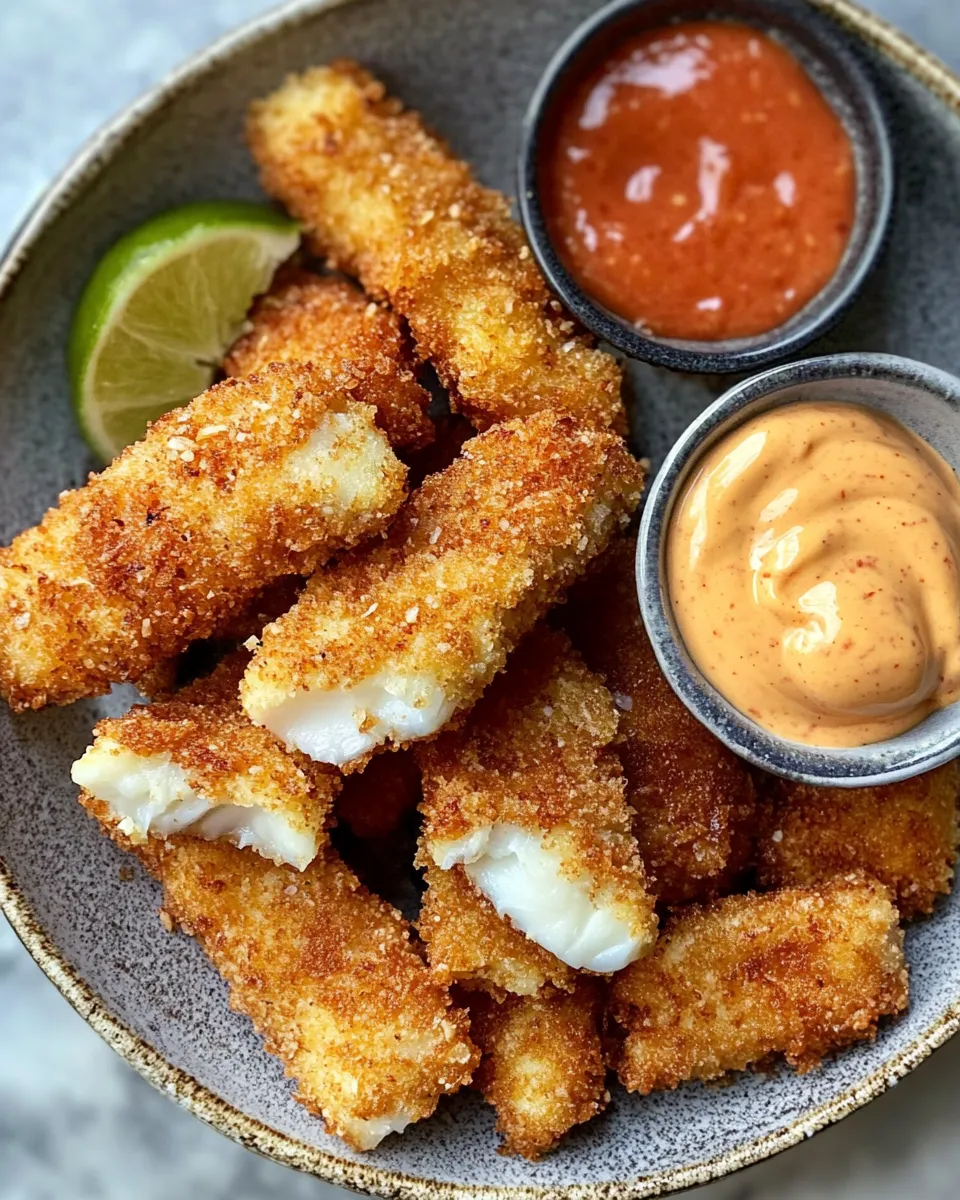 Ingredients for Savor the Crunch: Crispy Fish Sticks with Sriracha Mayo Delight