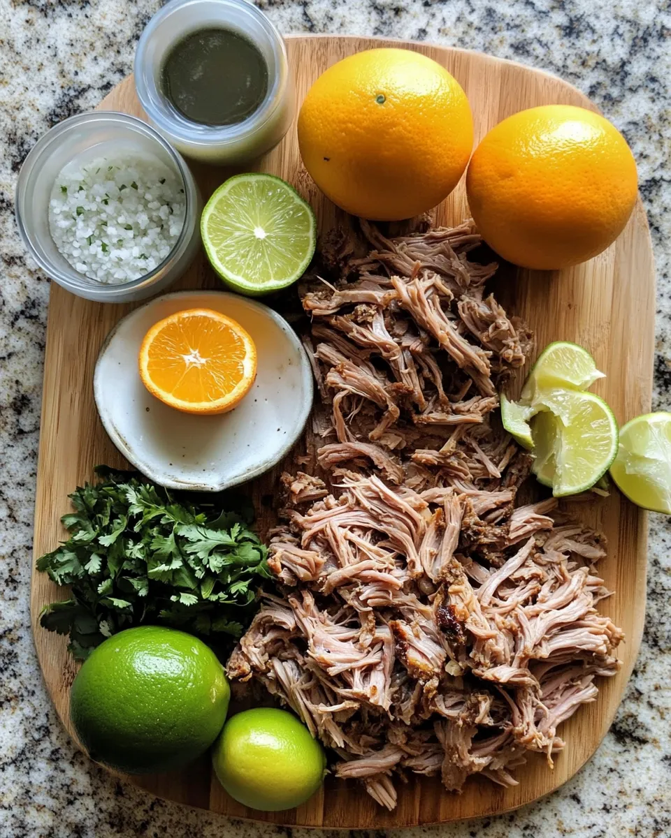 Ingredients for Crispy Slow Cooker Carnitas: The Ultimate Flavor Explosion in Every Bite