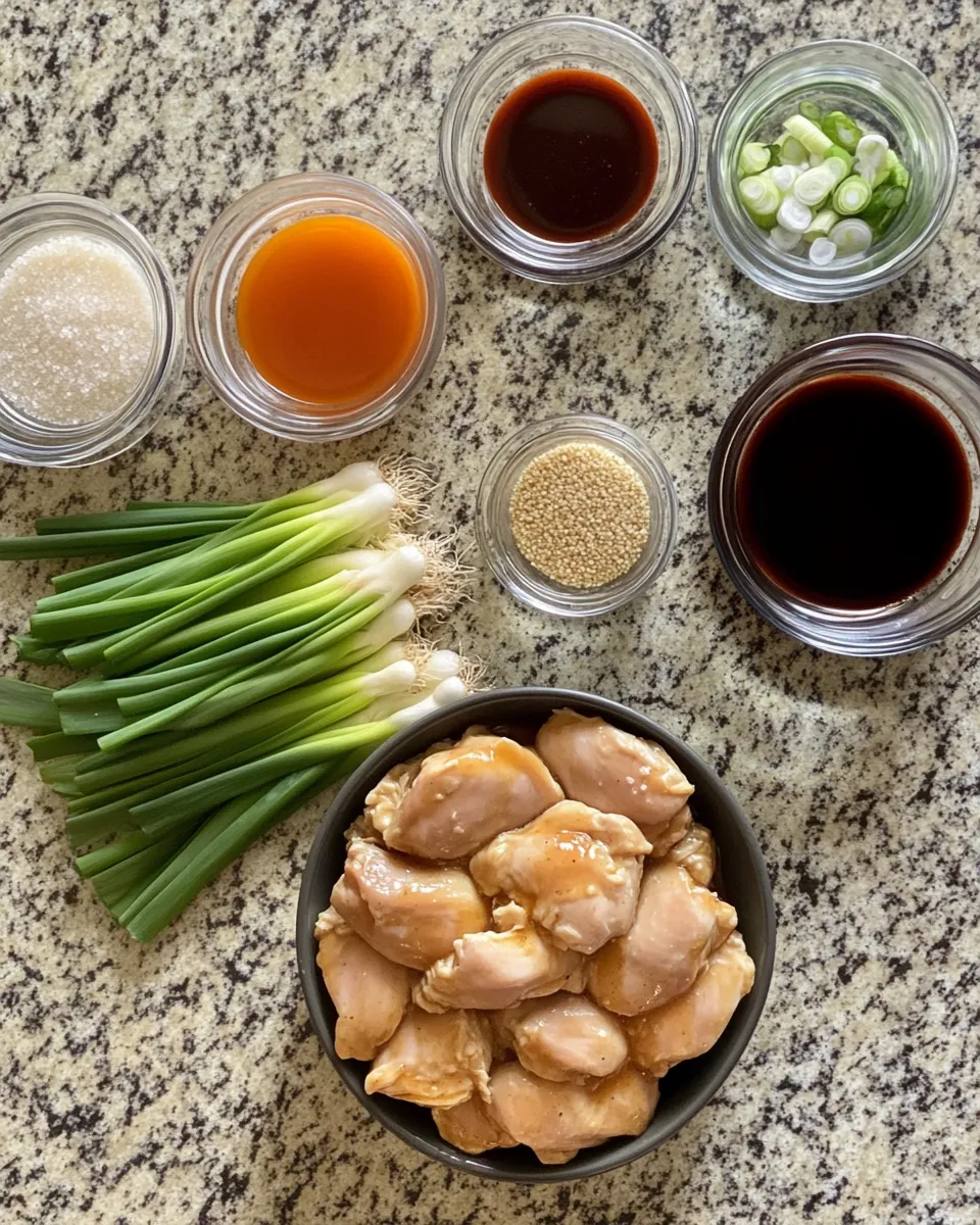 Ingredients for Savory Delight: Easy Crockpot Bourbon Chicken That Will Impress Your Taste Buds