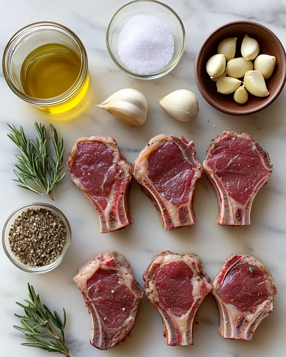 Ingredients for Savor the Flavor: Irresistible Garlic and Herb Lamb Chops You Need to Try