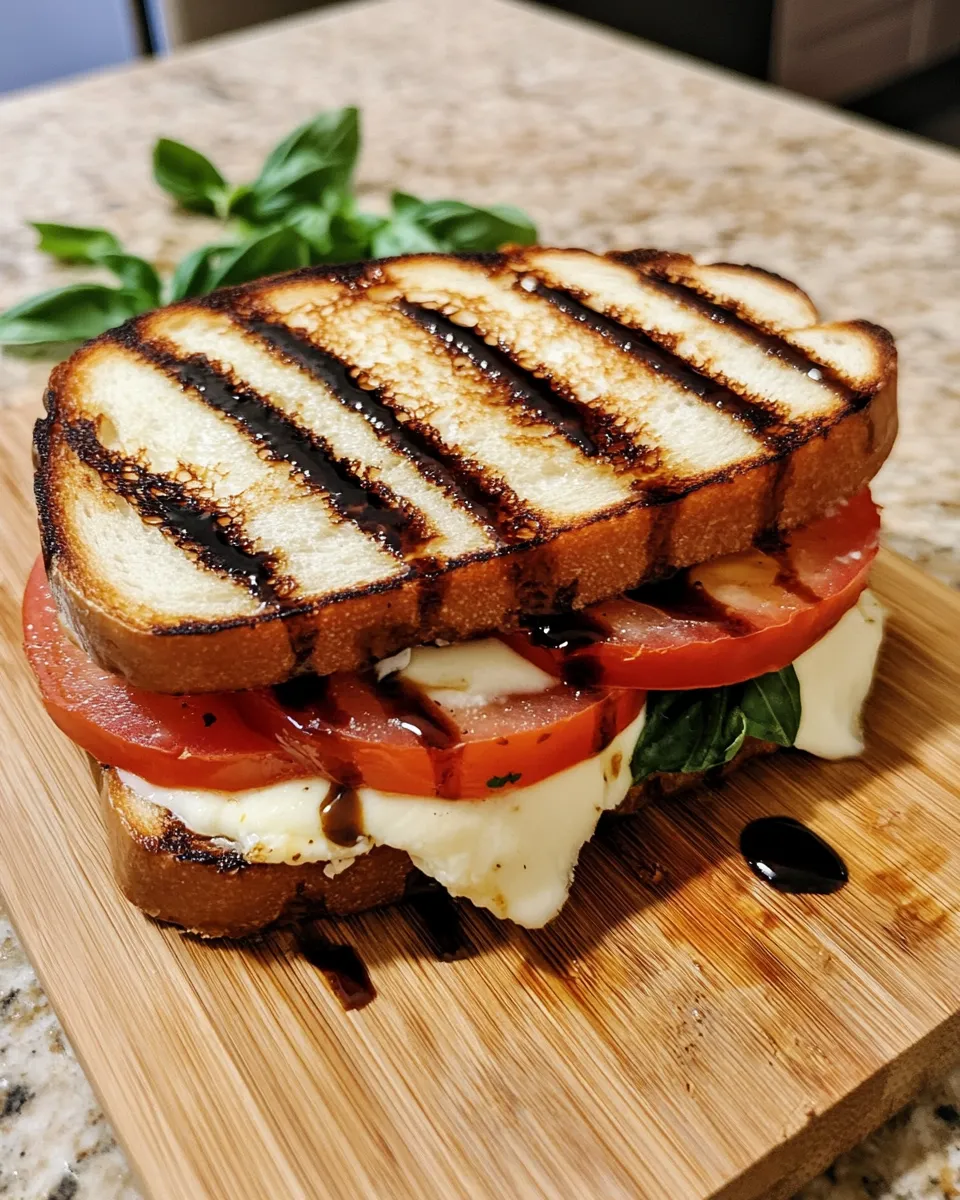 Ingredients for Melted Bliss: The Ultimate Caprese Grilled Cheese Sandwich Delight