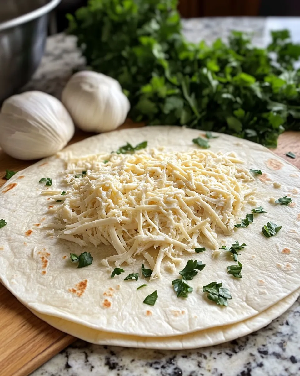 Ingredients for Irresistibly Cheesy Garlic Chicken Wraps That Will Make Your Taste Buds Dance