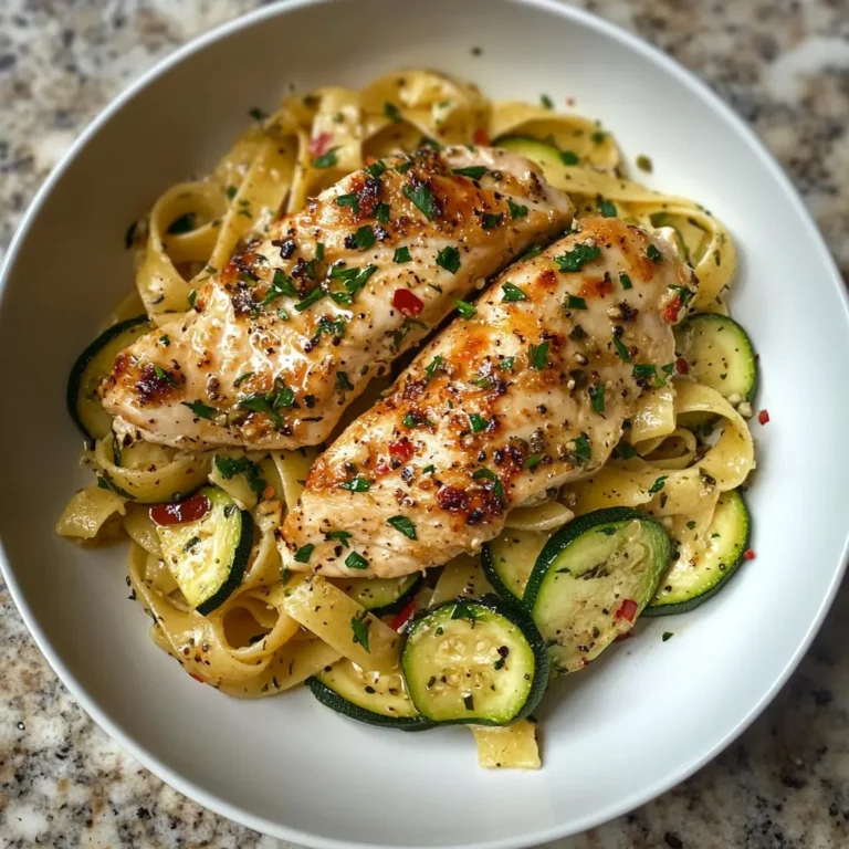 Photo of featured for Deliciously Simple Chicken with Zucchini and Pasta for a Weeknight Win