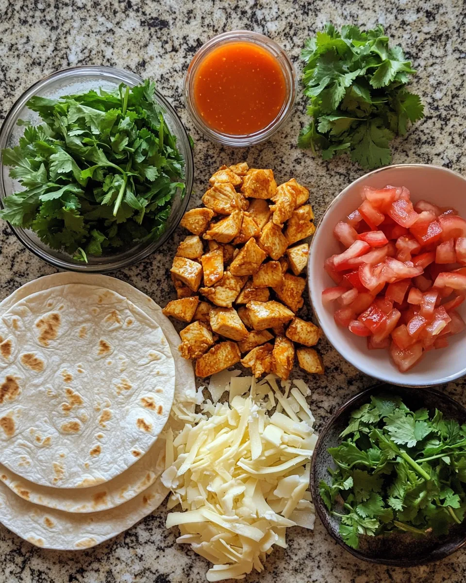 Ingredients for Ignite Your Taste Buds with Spicy Firecracker Chicken Wraps
