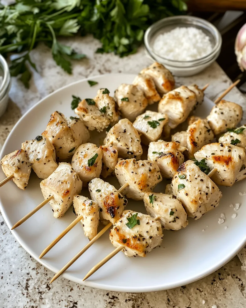 Ingredients for Savor the Flavor: Grilled Ranch Garlic Parmesan Chicken Skewers You’ll Crave