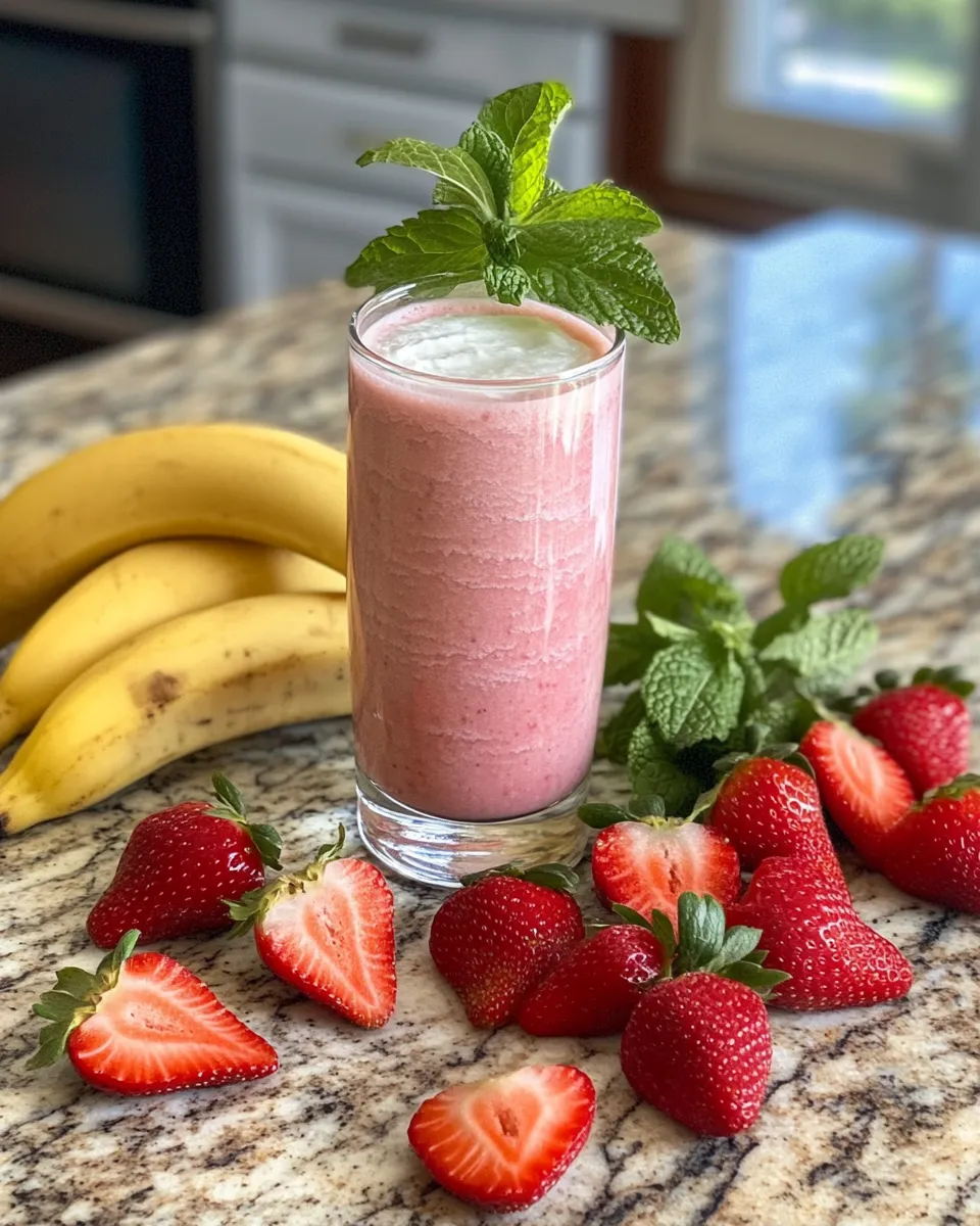 Ingredients for Sip into Summer with a Refreshing Strawberry Colada Smoothie