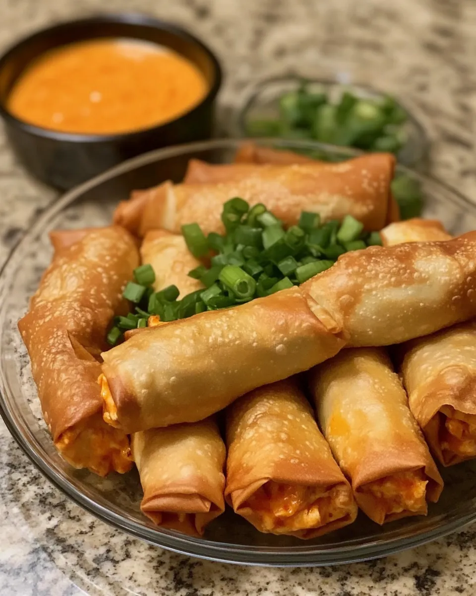Ingredients for Crispy Buffalo Chicken Dip Egg Rolls: A Game Day Snack You Can't Resist
