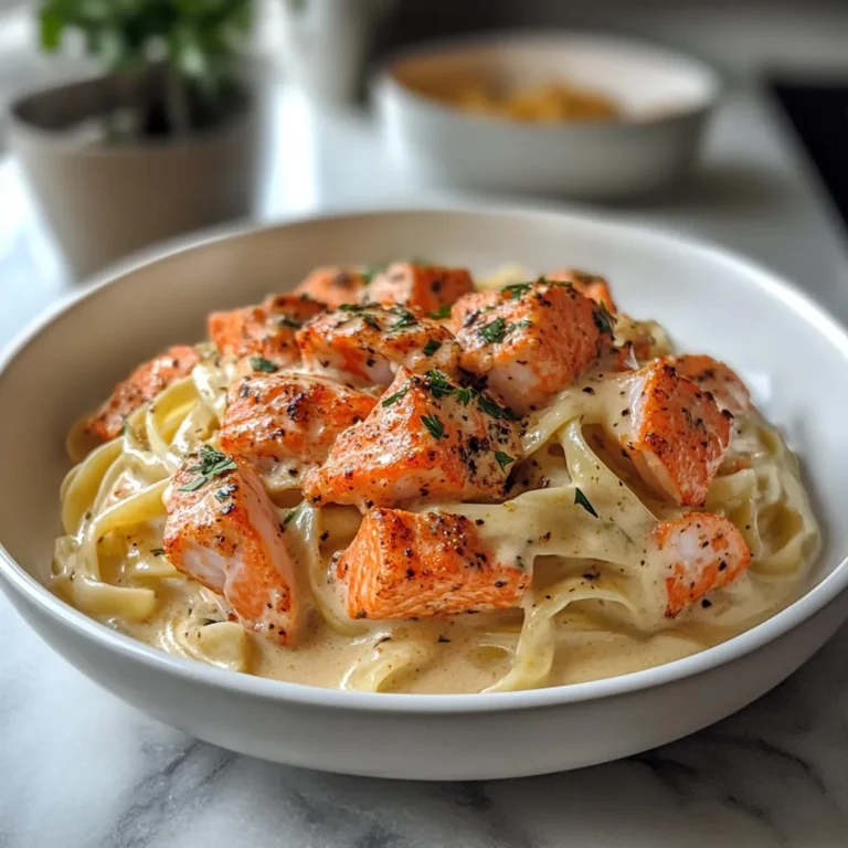 Photo of featured for Indulge in Decadent Cajun Lobster and Salmon Alfredo