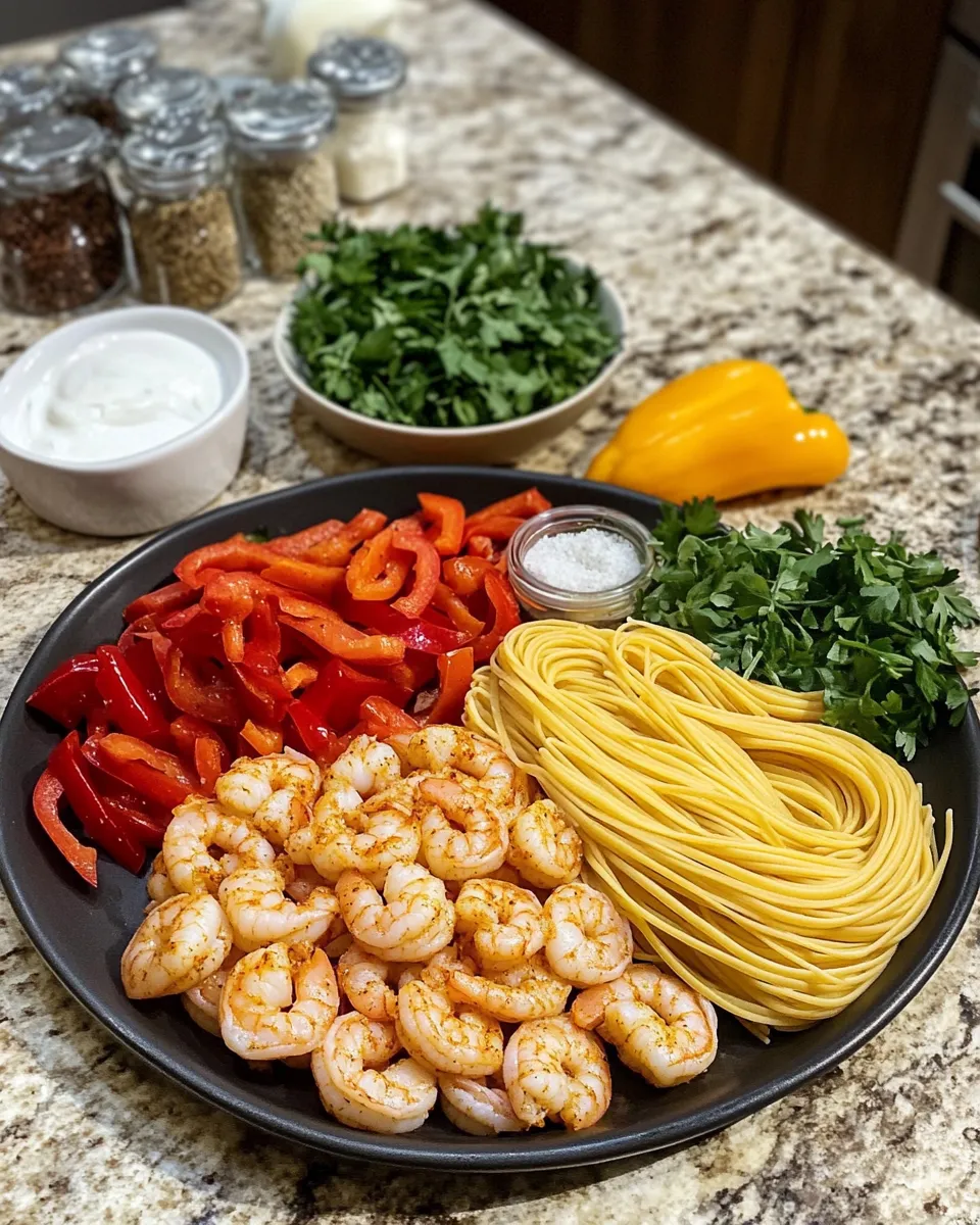 Ingredients for Spicy Cajun Shrimp Pasta: A Flavor Explosion in Every Bite