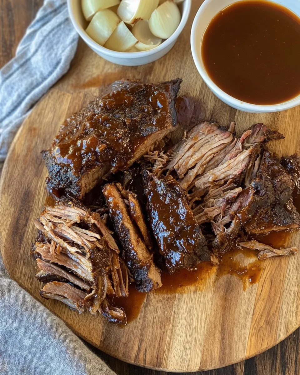 Ingredients for Sweet and Savory Delight: Mastering Caramelized Pulled Beef Brisket