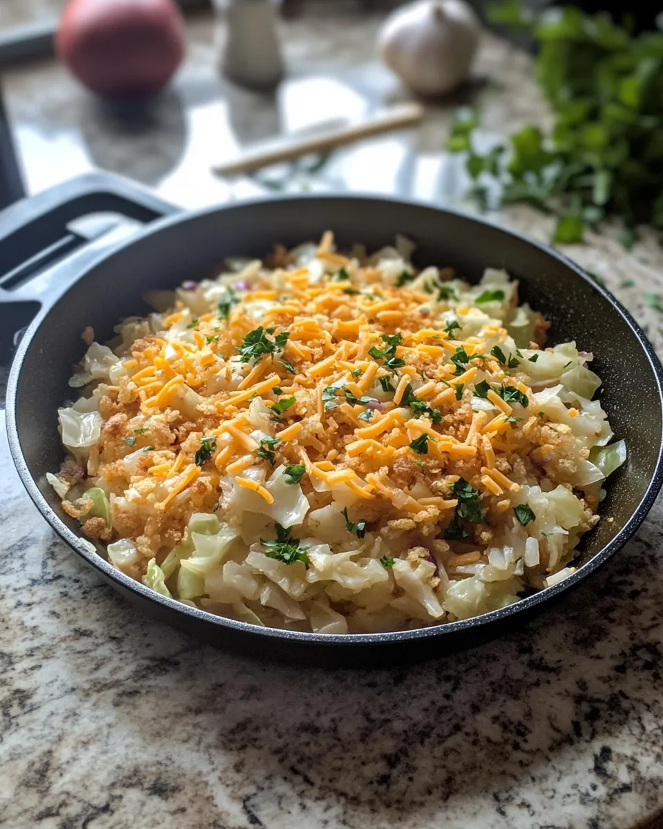Ingredients for Savor the Flavor: Cheesy Irish Skillet with Cabbage and Hash Browns