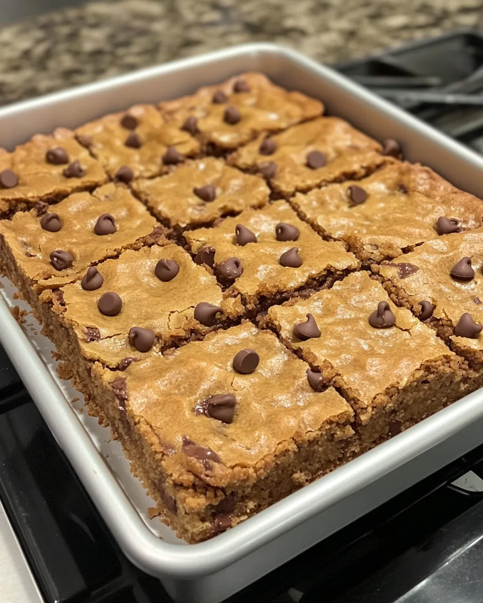Ingredients for Decadent Delights: The Ultimate Chocolate Chip Cookie Bars Recipe