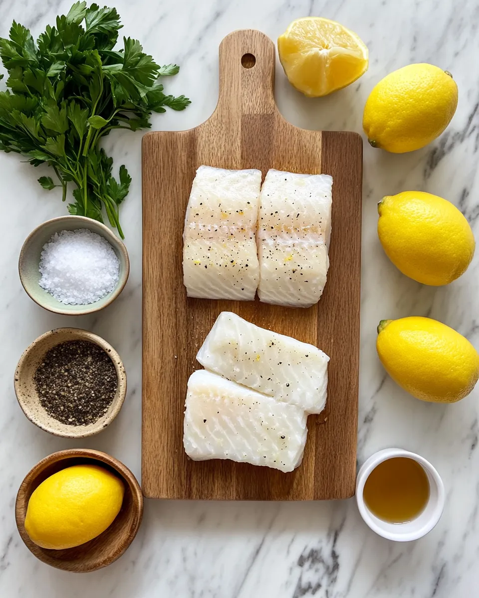 Ingredients for Creamy Coconut Lemon Cod: A Heavenly Seafood Delight