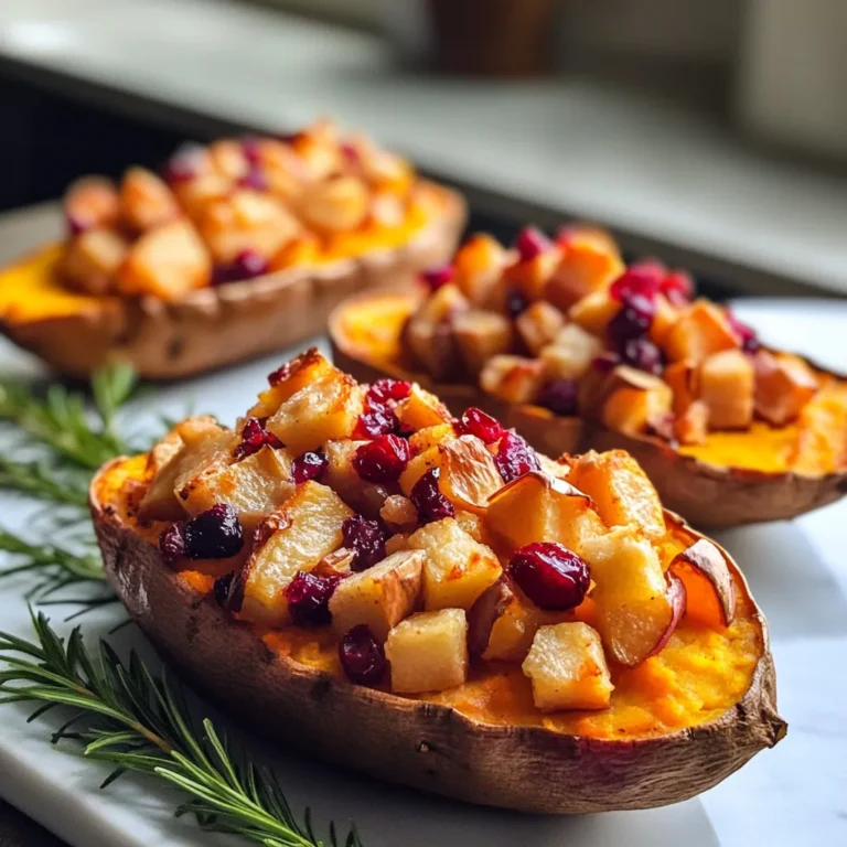 Photo of featured for Deliciously Decadent Cranberry Apple Twice-Baked Sweet Potatoes