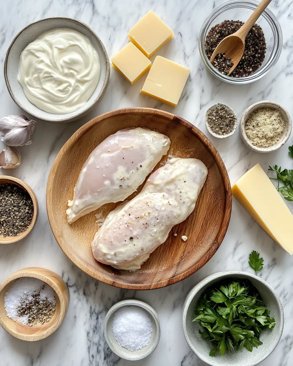 Ingredients for Indulgent Creamy Asiago Chicken: A Decadent Delight