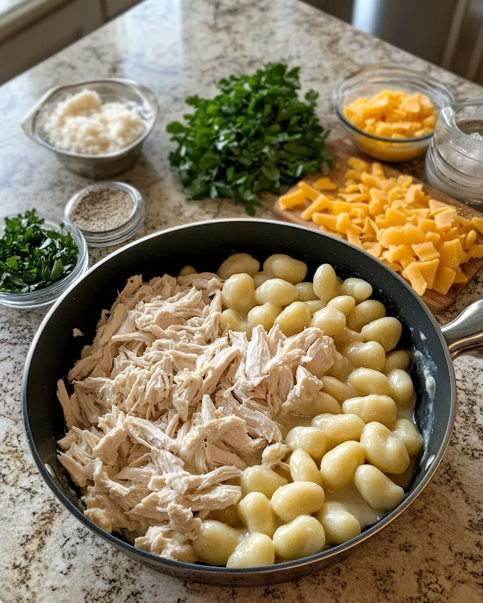 Ingredients for Irresistible Creamy Crack Chicken Gnocchi: A Decadent Delight