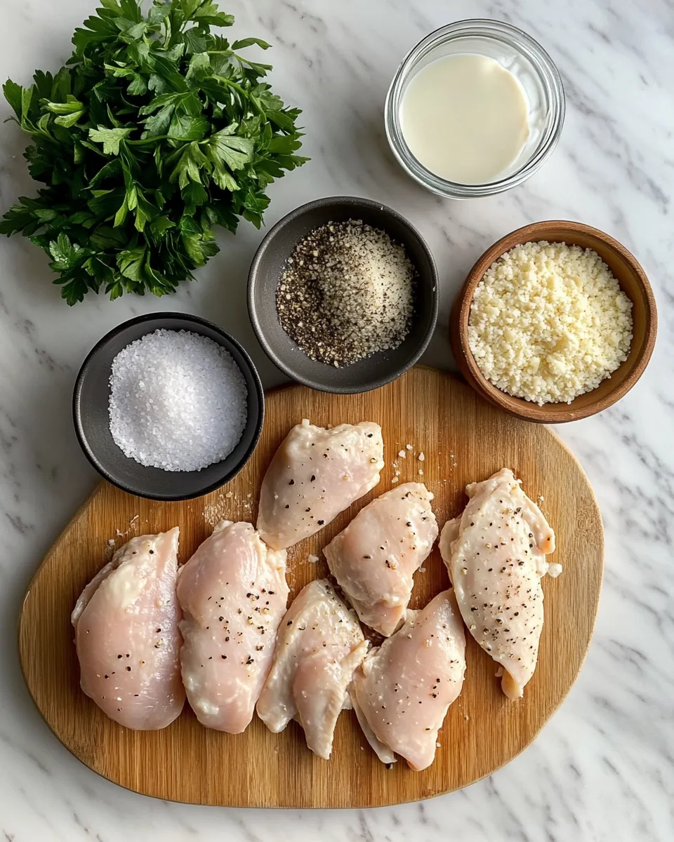 Ingredients for Indulgent Creamy Garlic Sauce: Grilled Chicken Bites Worth Savoring