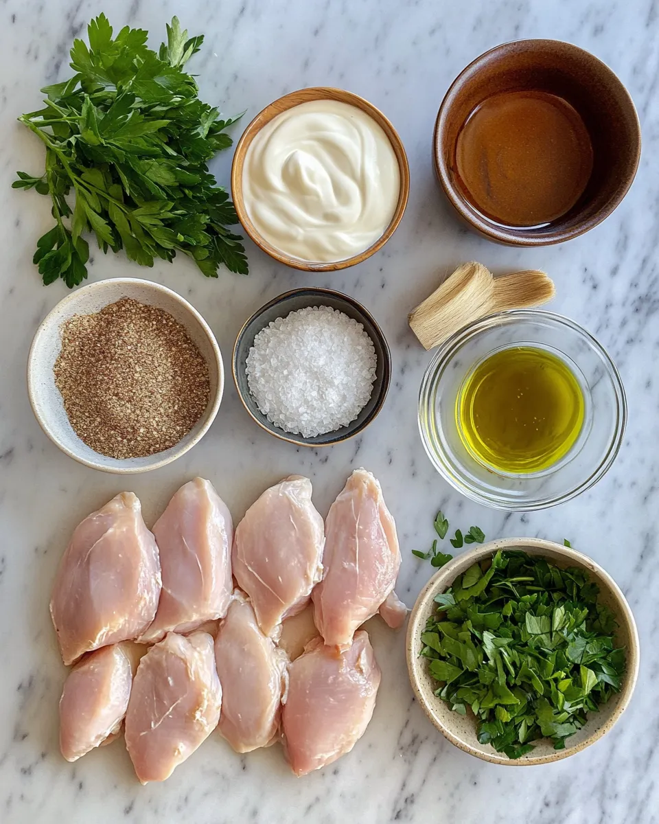 Ingredients for Irresistibly Creamy Ranch Chicken Recipe
