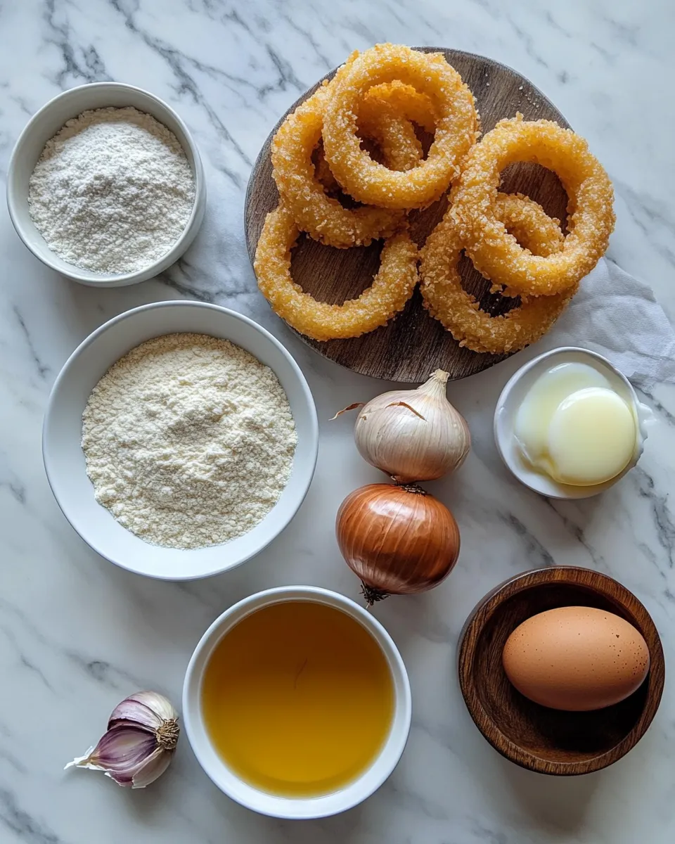 Ingredients for Crispy Keto Onion Rings: The Guilt-Free Snack You Can’t Resist