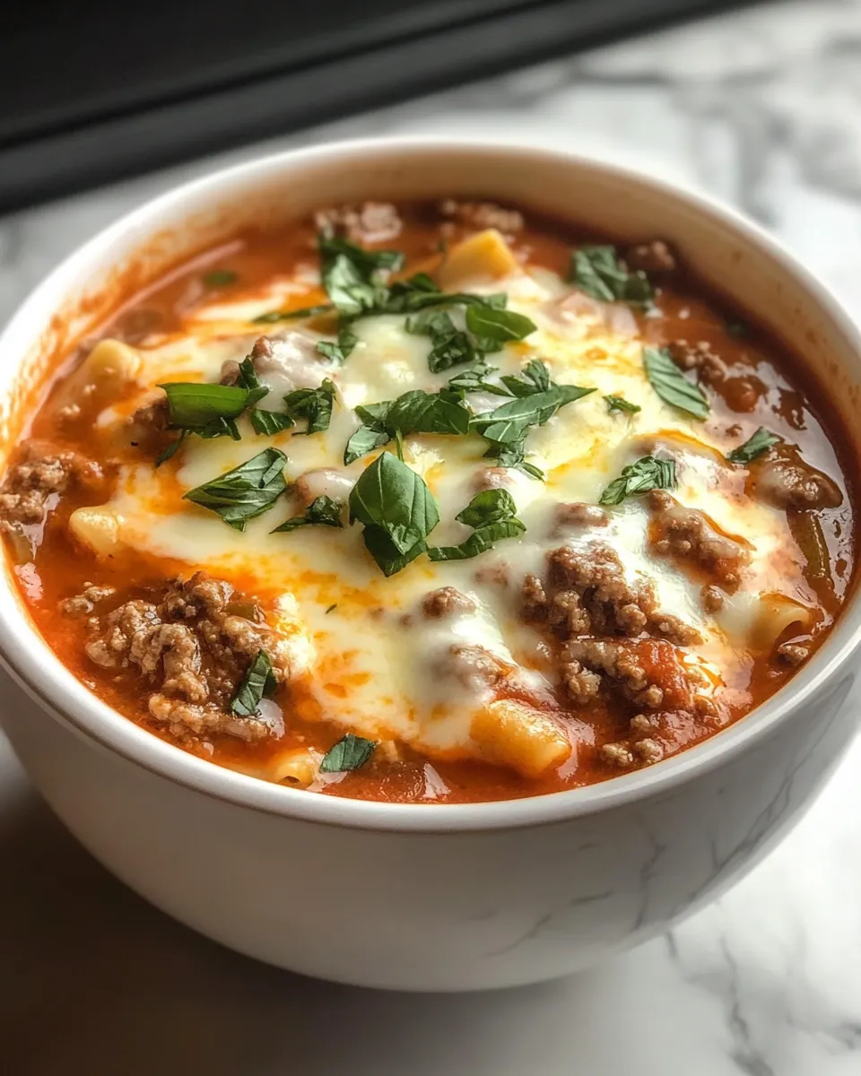 Ingredients for Savor the Flavor: Cozy Up with Crockpot Lasagna Soup