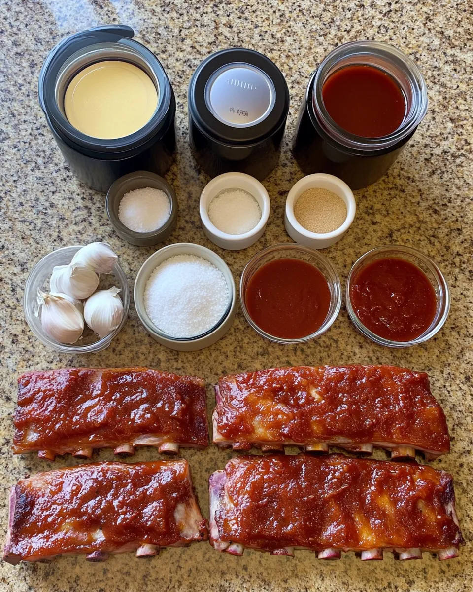 Ingredients for Tender and Tasty: Easy Slow Cooker Ribs That Melt in Your Mouth