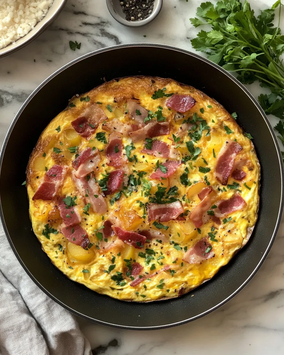 Ingredients for Savor the Flavor: Irresistible Garten Bacon Potato Frittata Recipe