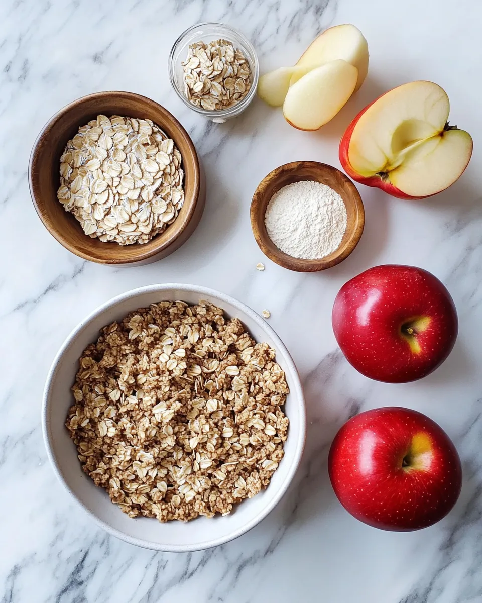 Ingredients for Deliciously Guilt-Free: The Ultimate Healthy Apple Crisp Recipe