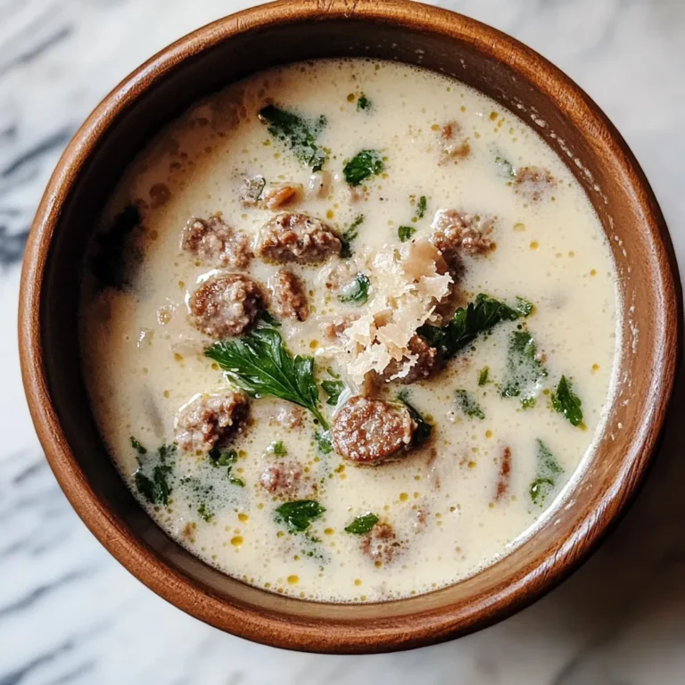 Photo of featured for Indulgent Italian Sausage Soup: Creamy Parmesan Perfection