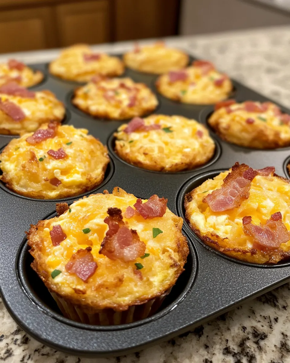 Ingredients for Irresistible Loaded Bacon and Egg Hash Brown Muffins