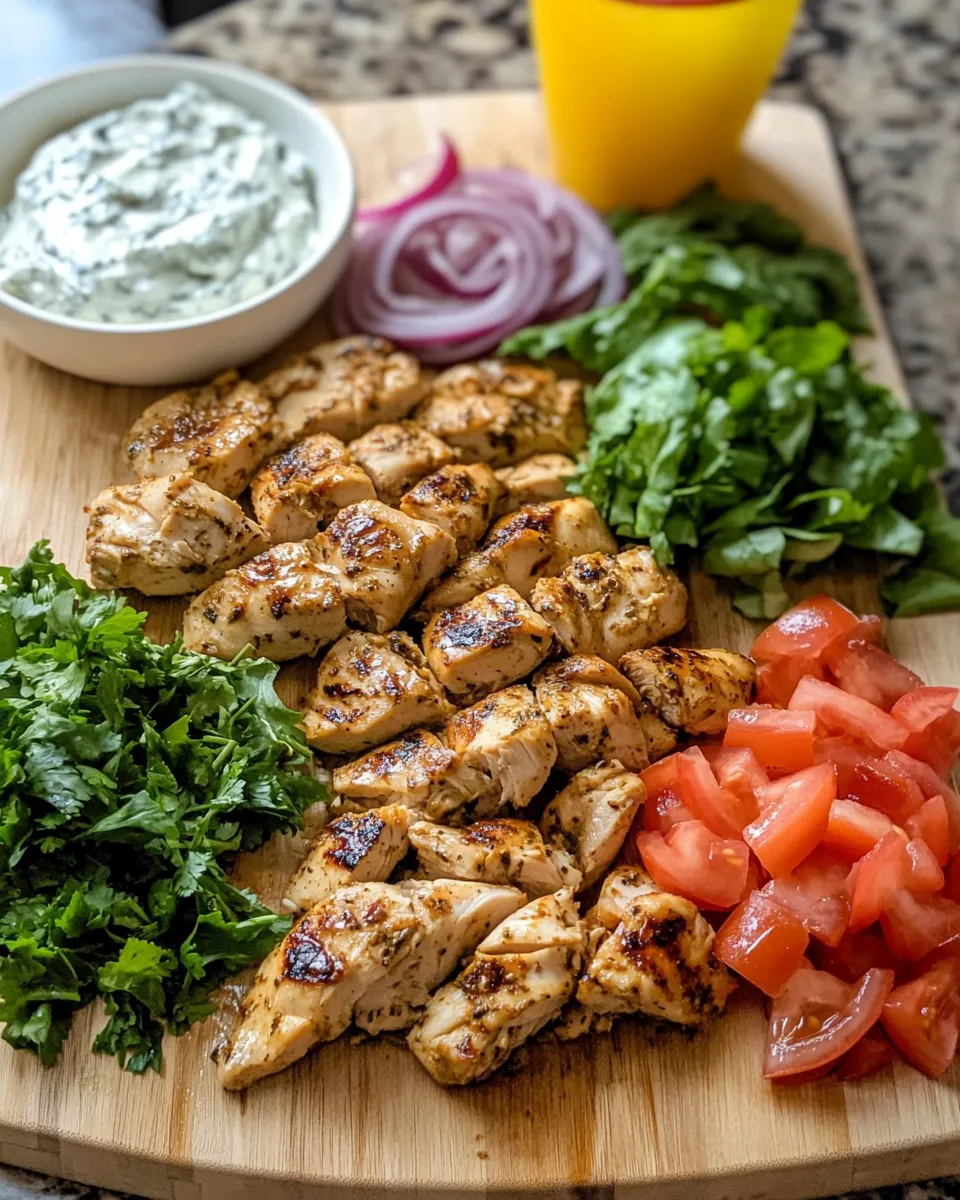 Ingredients for Savor the Flavor: Unwrap the Joy of Mediterranean Chicken Gyros