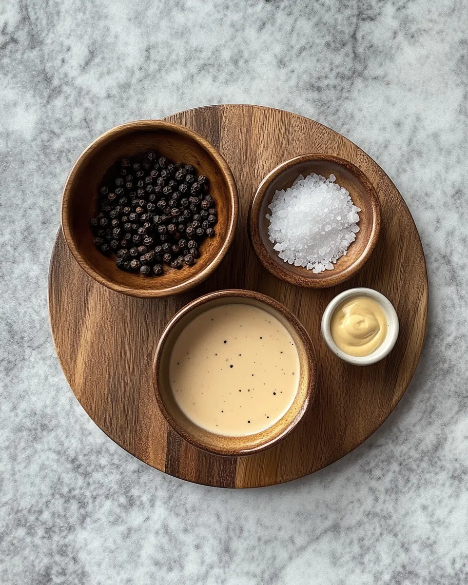 Ingredients for Peppercorn Sauce: Bold and Flavorful Delight