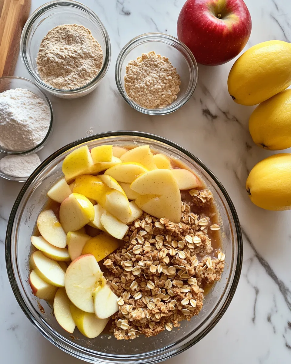 Ingredients for Irresistibly Delicious: The Pioneer Woman's Perfect Apple Crisp Recipe