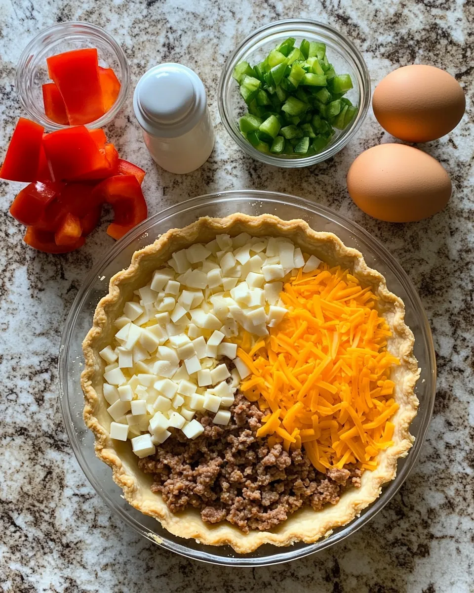 Ingredients for Saddle Up for Flavor: The Ultimate Pioneer Woman Cowboy Quiche Recipe