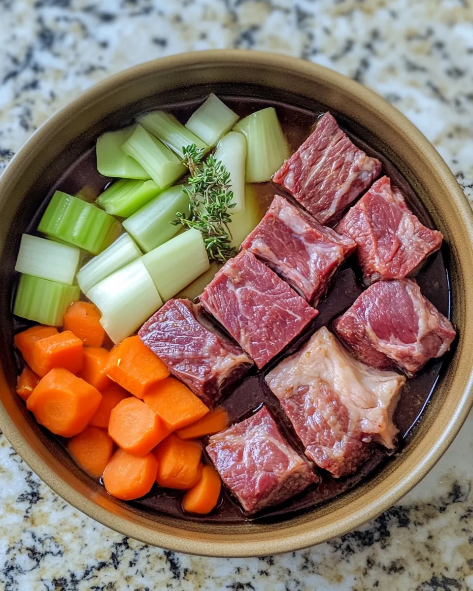 Ingredients for Heavenly Red Wine Braised Short Ribs: A Comfort Food Masterpiece