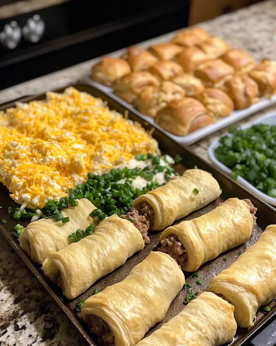 Ingredients for Savor the Morning with Delicious Sausage Egg Breakfast Rolls