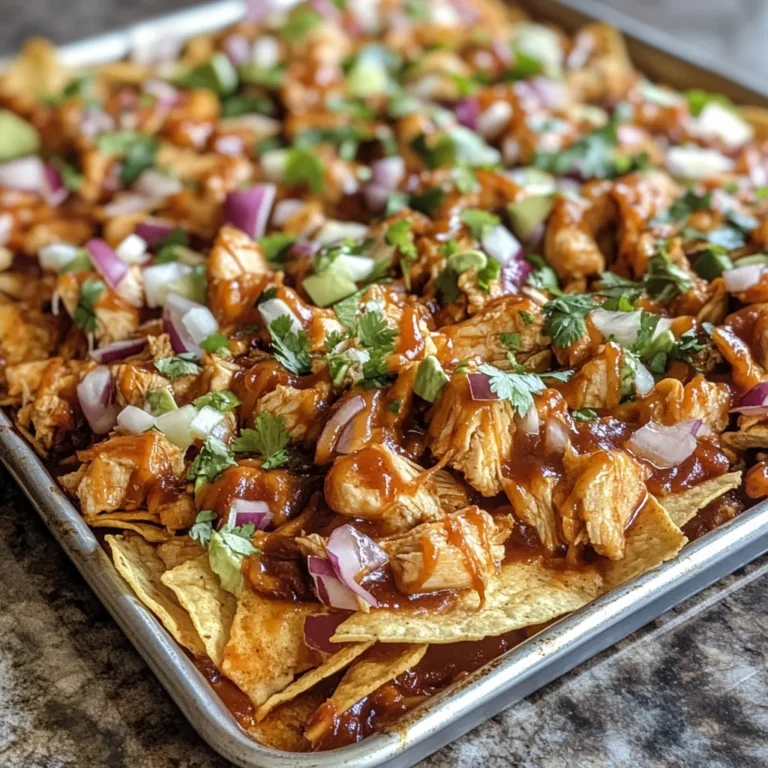 Photo of featured for Deliciously Easy Sheet Pan BBQ Chicken Nachos: A Flavor Explosion