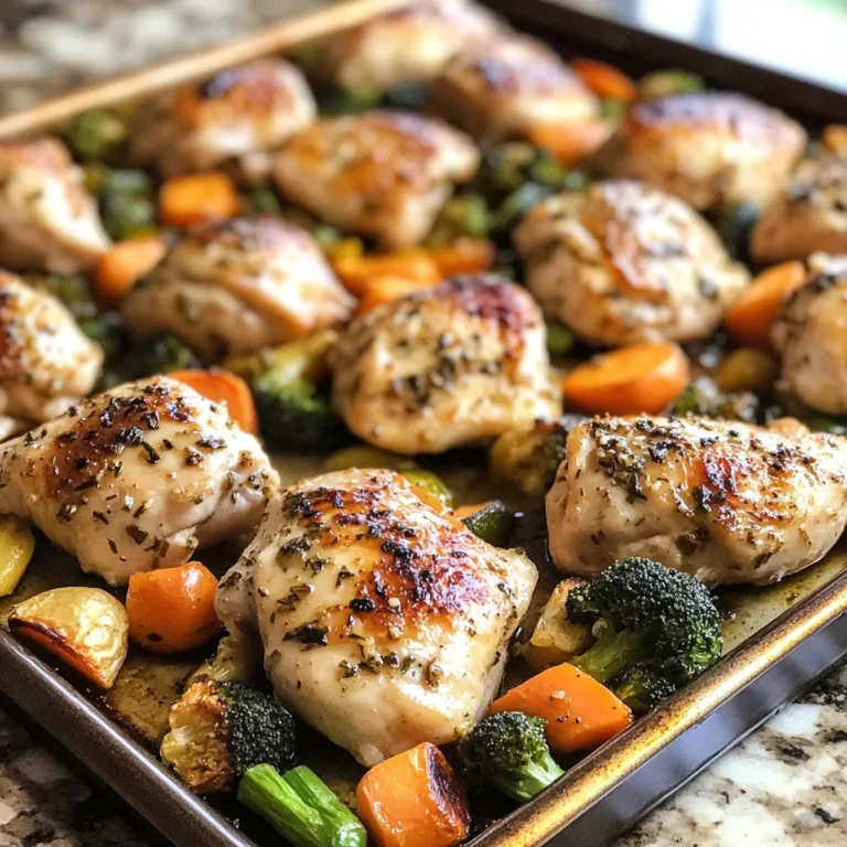 Photo of featured for Irresistible Sheet Pan Garlic Butter Chicken and Veggies Recipe