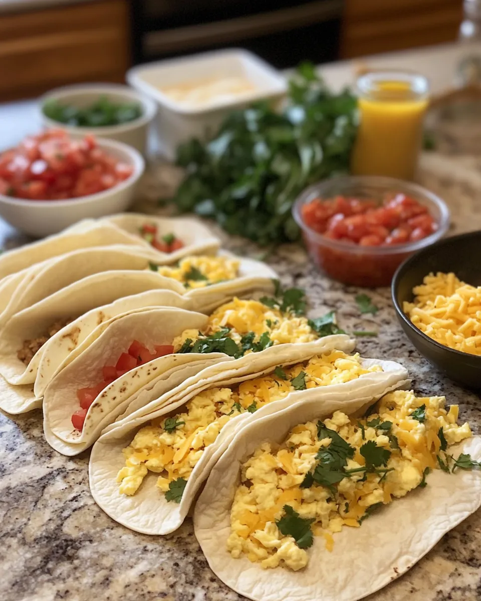 Ingredients for Rise and Shine with These Simple Baked Breakfast Tacos