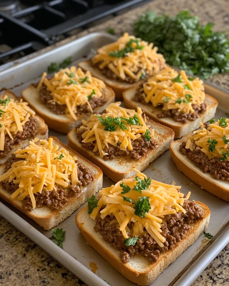 Ingredients for Irresistibly Cheesy Texas Toast Sloppy: A Decadent Delight