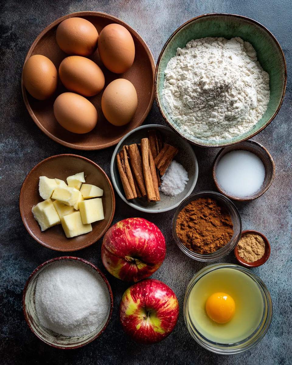 Ingredients for Irresistible Big Apple Fritters: A Sweet and Savory Delight