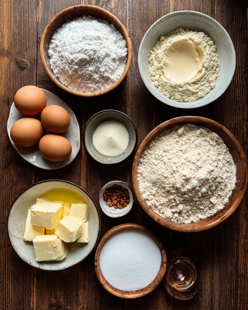 Ingredients for Decadent Italian Almond Cake: Indulge in a Slice of Heaven