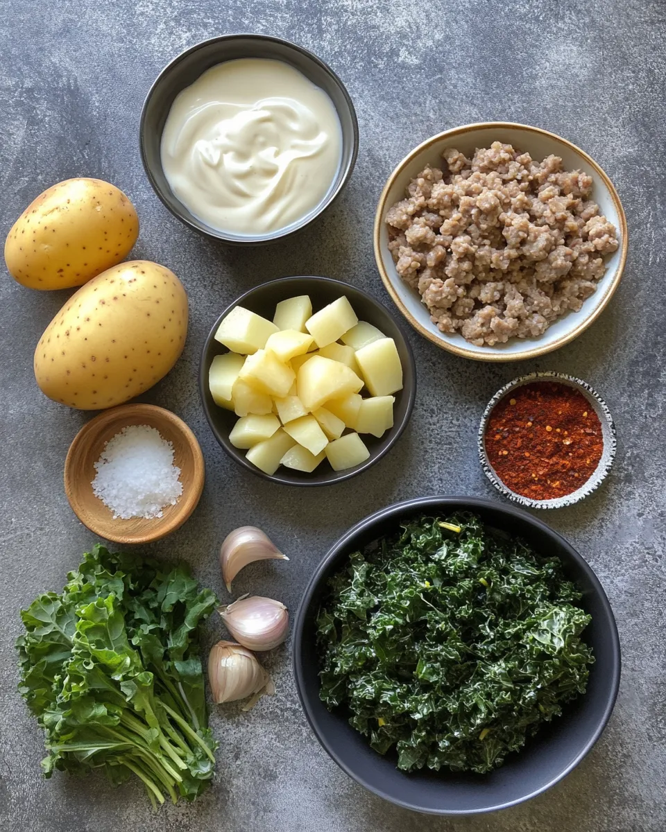 Ingredients for Ultimate Olive Garden Zuppa Toscana Recipe: A Flavorful Delight