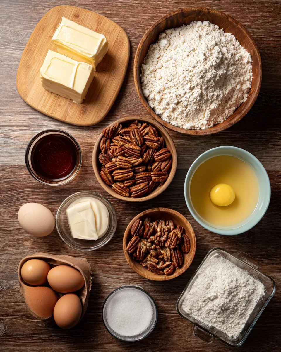 Ingredients for Indulgent Pecan Pie Dump Cake: A Decadent Delight