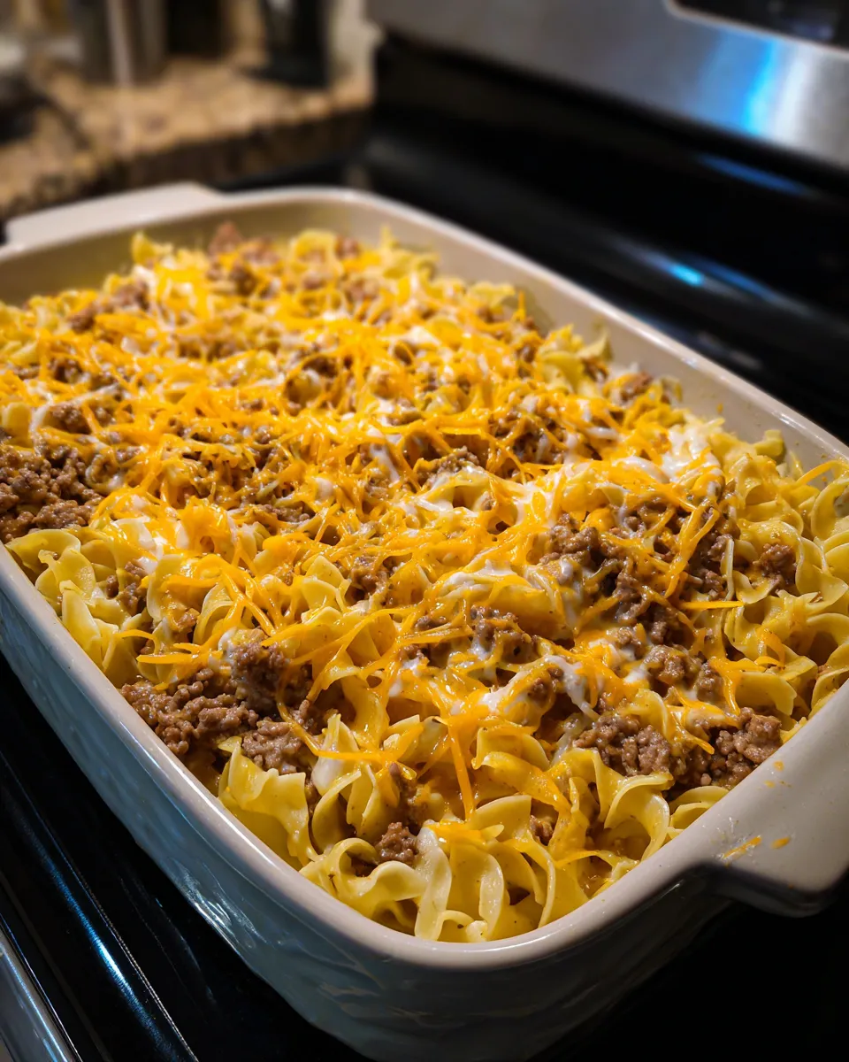 Ingredients for Creamy and Comforting Sour Cream Noodle Bake