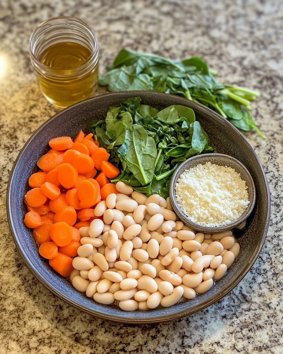 Ingredients for Hearty Tuscan White Bean Soup: A Flavorful Comfort in a Bowl