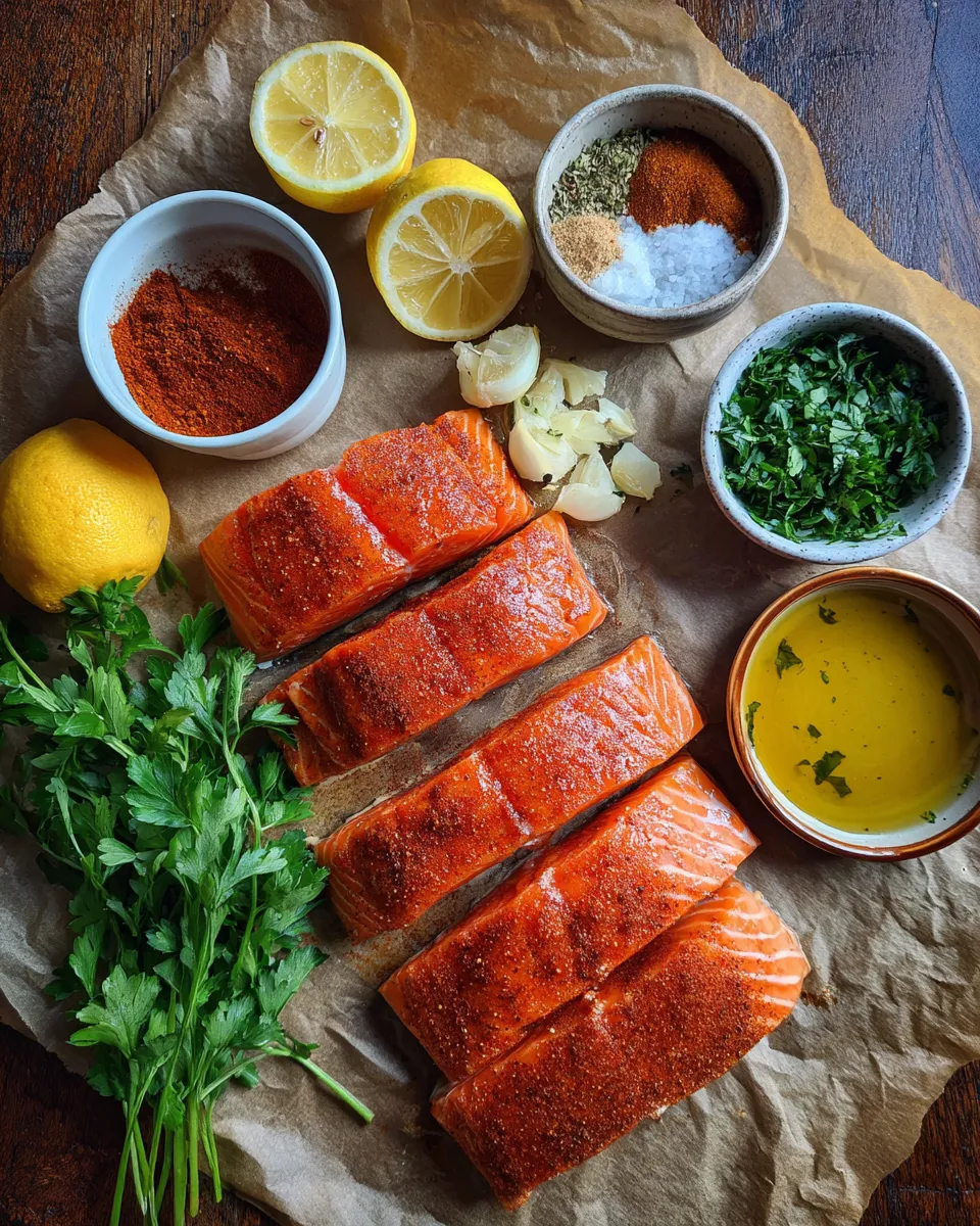 Ingredients for Spicy and Succulent Baked Cajun Salmon