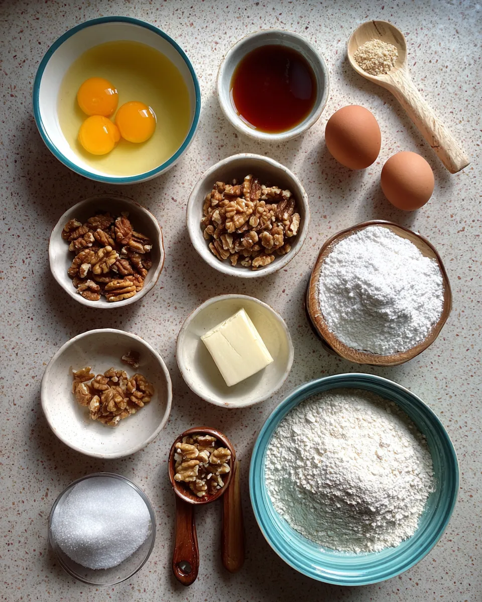 Ingredients for Irresistible Baklava Bundt Cake: A Decadent Delight