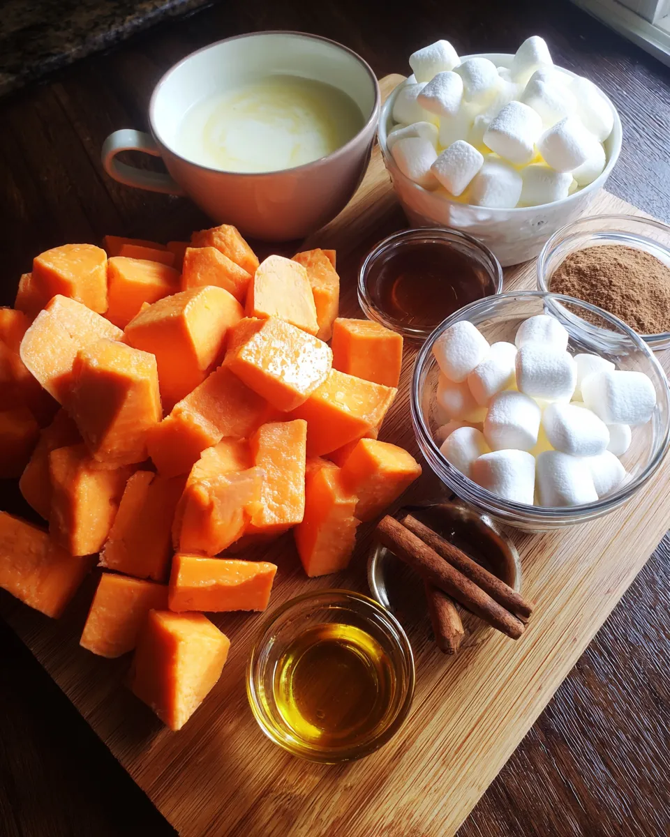 Ingredients for Irresistible Candied Sweet Potato Delight